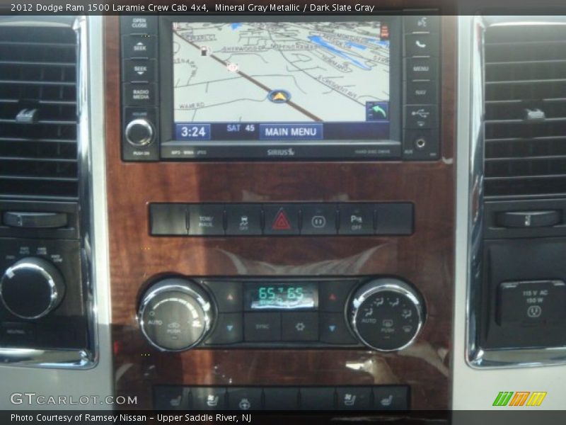 Mineral Gray Metallic / Dark Slate Gray 2012 Dodge Ram 1500 Laramie Crew Cab 4x4