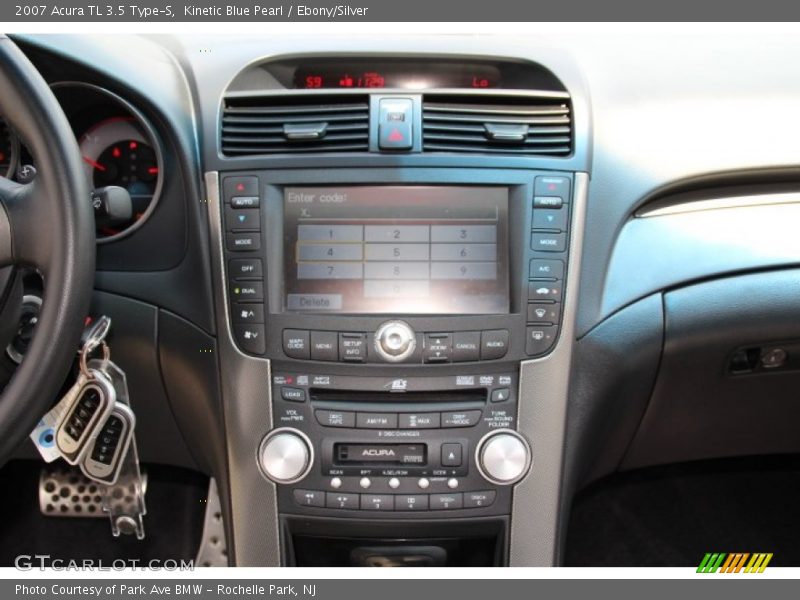 Kinetic Blue Pearl / Ebony/Silver 2007 Acura TL 3.5 Type-S