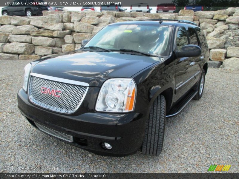 Onyx Black / Cocoa/Light Cashmere 2008 GMC Yukon Denali AWD