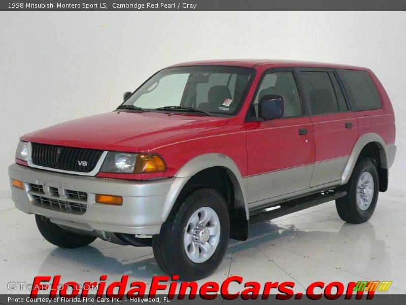 Cambridge Red Pearl / Gray 1998 Mitsubishi Montero Sport LS