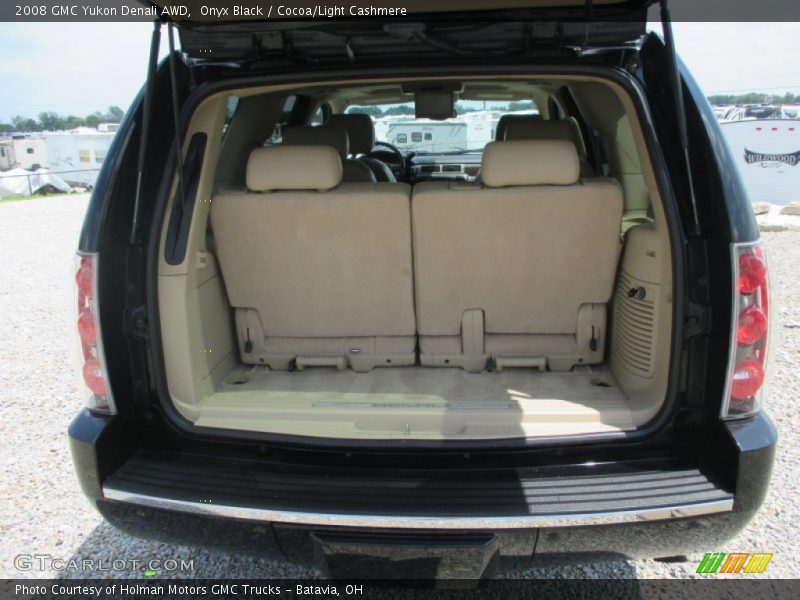 Onyx Black / Cocoa/Light Cashmere 2008 GMC Yukon Denali AWD