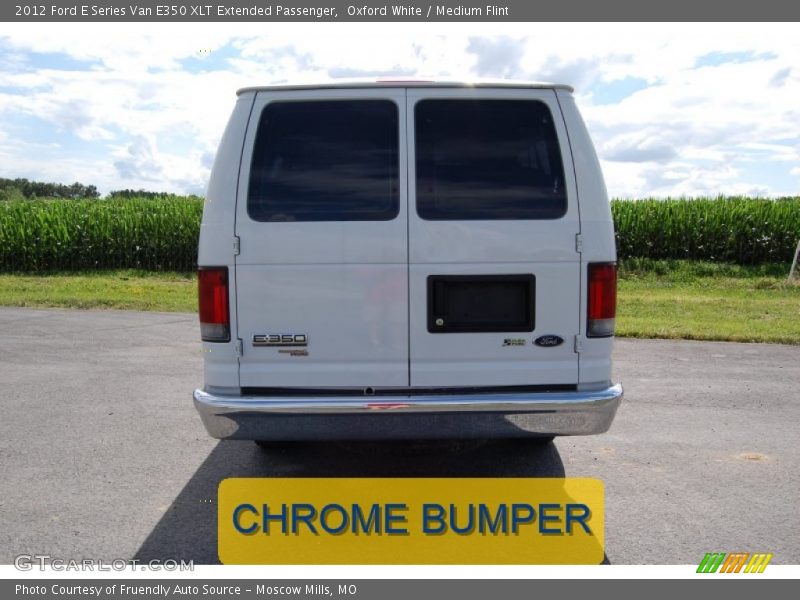 Oxford White / Medium Flint 2012 Ford E Series Van E350 XLT Extended Passenger