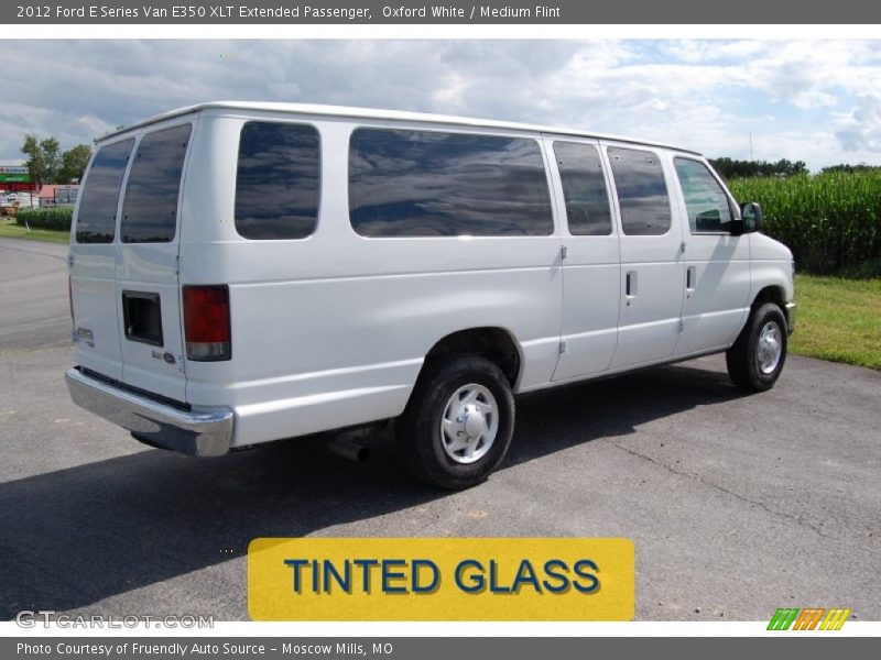 Oxford White / Medium Flint 2012 Ford E Series Van E350 XLT Extended Passenger