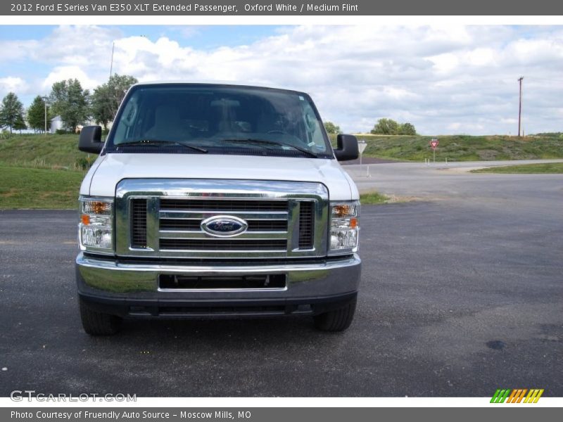 Oxford White / Medium Flint 2012 Ford E Series Van E350 XLT Extended Passenger