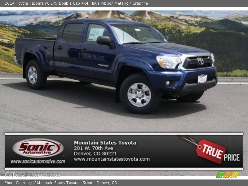 Blue Ribbon Metallic / Graphite 2014 Toyota Tacoma V6 SR5 Double Cab 4x4