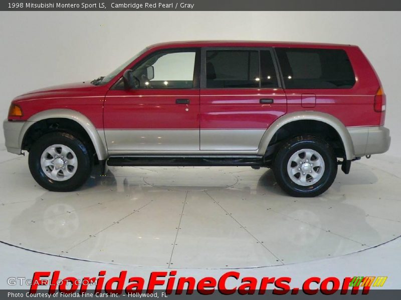 Cambridge Red Pearl / Gray 1998 Mitsubishi Montero Sport LS