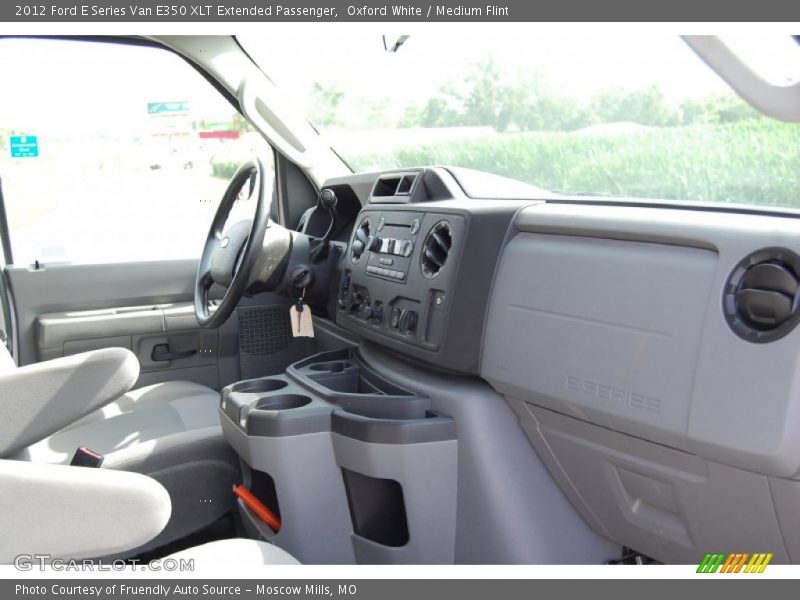 Oxford White / Medium Flint 2012 Ford E Series Van E350 XLT Extended Passenger