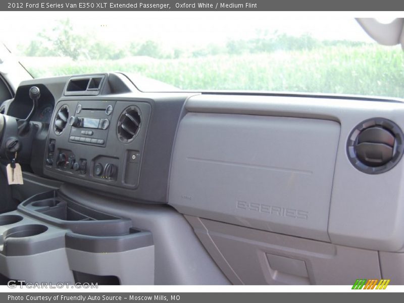 Oxford White / Medium Flint 2012 Ford E Series Van E350 XLT Extended Passenger