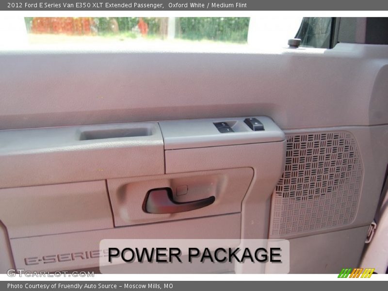 Oxford White / Medium Flint 2012 Ford E Series Van E350 XLT Extended Passenger