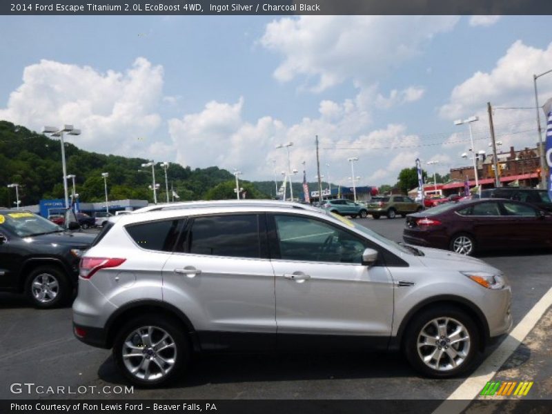 Ingot Silver / Charcoal Black 2014 Ford Escape Titanium 2.0L EcoBoost 4WD