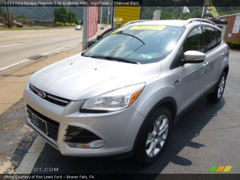 Ingot Silver / Charcoal Black 2014 Ford Escape Titanium 2.0L EcoBoost 4WD