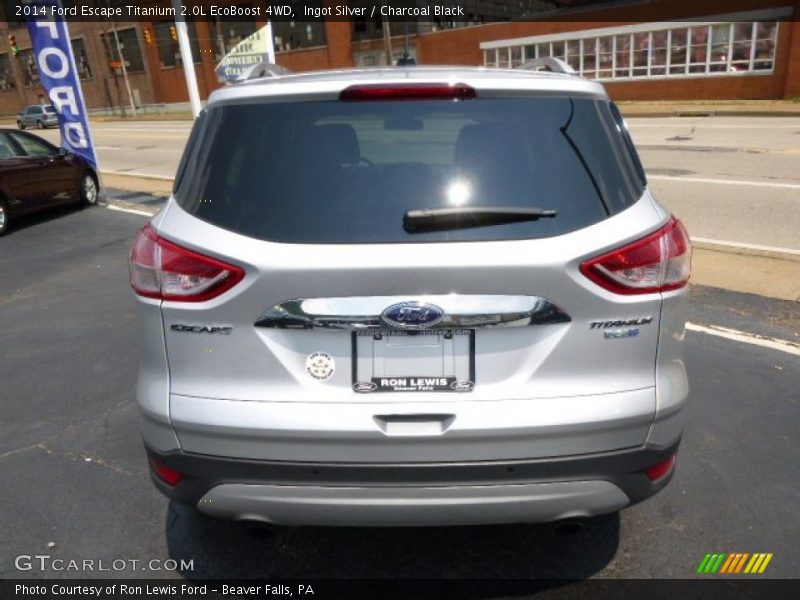 Ingot Silver / Charcoal Black 2014 Ford Escape Titanium 2.0L EcoBoost 4WD