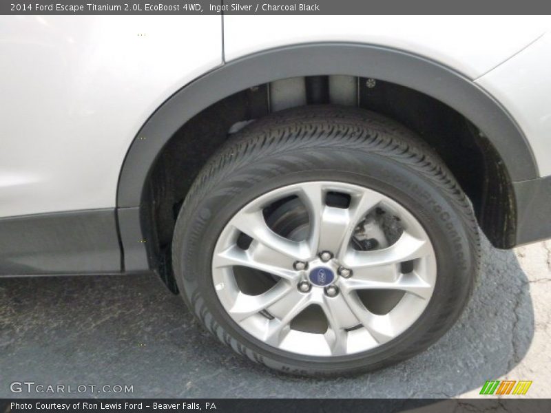 Ingot Silver / Charcoal Black 2014 Ford Escape Titanium 2.0L EcoBoost 4WD