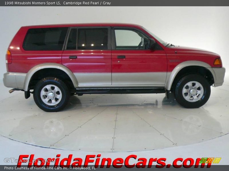 Cambridge Red Pearl / Gray 1998 Mitsubishi Montero Sport LS