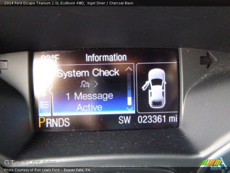 Ingot Silver / Charcoal Black 2014 Ford Escape Titanium 2.0L EcoBoost 4WD