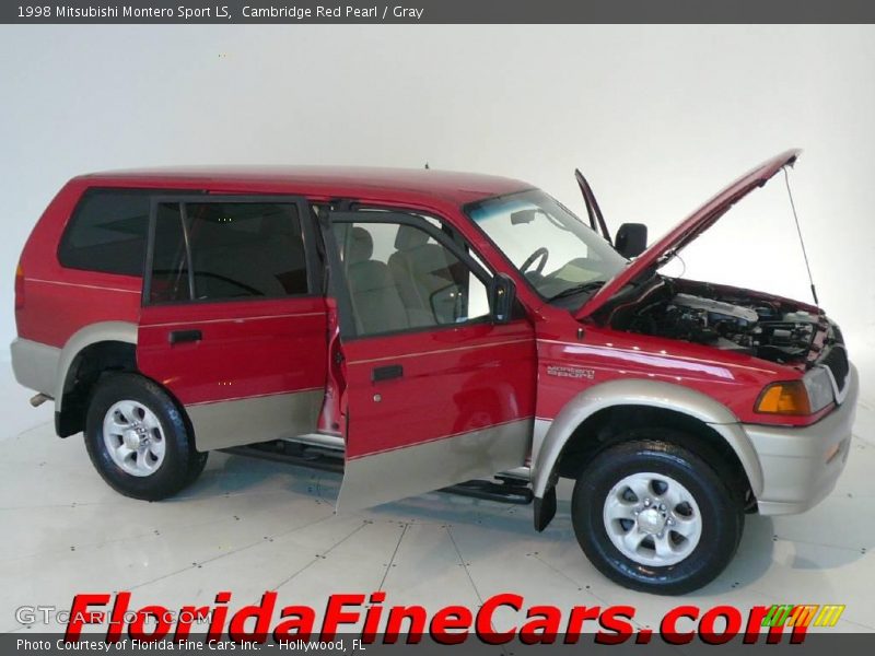 Cambridge Red Pearl / Gray 1998 Mitsubishi Montero Sport LS
