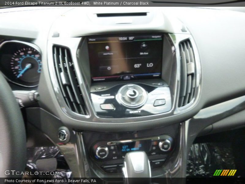 White Platinum / Charcoal Black 2014 Ford Escape Titanium 2.0L EcoBoost 4WD