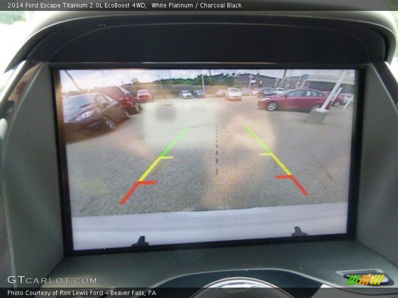 White Platinum / Charcoal Black 2014 Ford Escape Titanium 2.0L EcoBoost 4WD