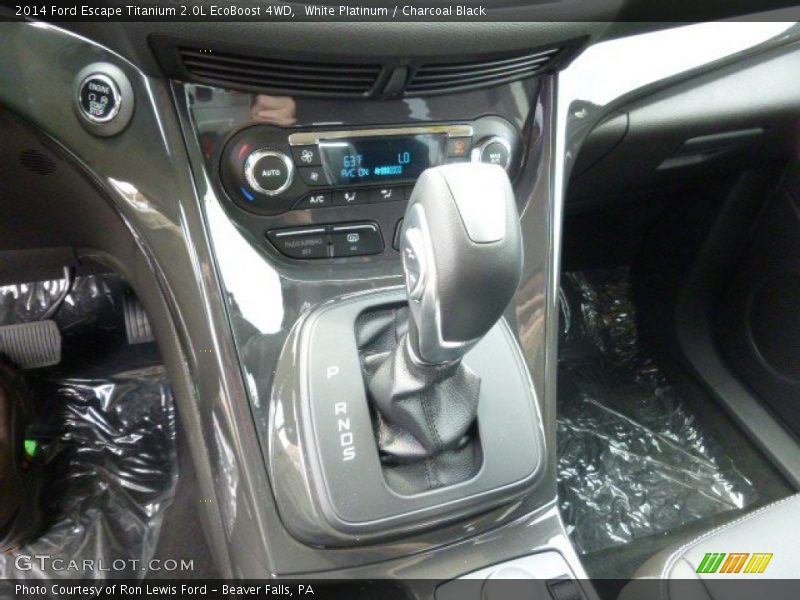 White Platinum / Charcoal Black 2014 Ford Escape Titanium 2.0L EcoBoost 4WD