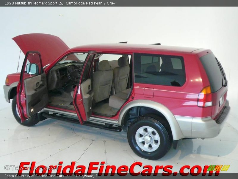 Cambridge Red Pearl / Gray 1998 Mitsubishi Montero Sport LS
