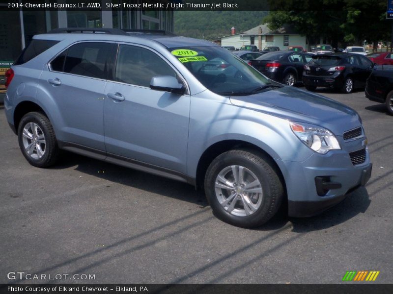 Silver Topaz Metallic / Light Titanium/Jet Black 2014 Chevrolet Equinox LT AWD