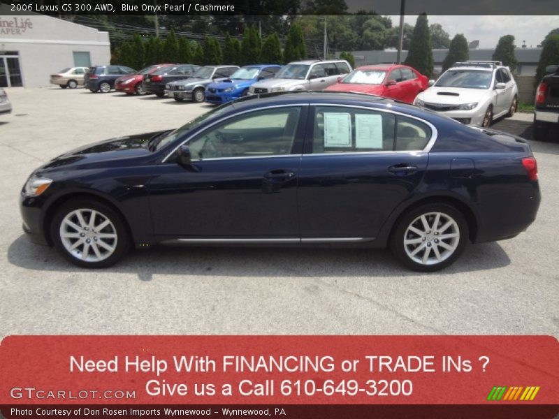 Blue Onyx Pearl / Cashmere 2006 Lexus GS 300 AWD