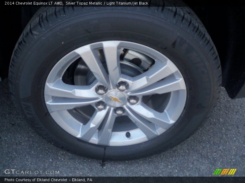 Silver Topaz Metallic / Light Titanium/Jet Black 2014 Chevrolet Equinox LT AWD