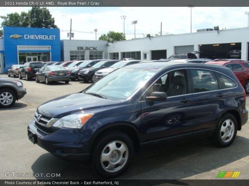 Royal Blue Pearl / Gray 2011 Honda CR-V LX 4WD