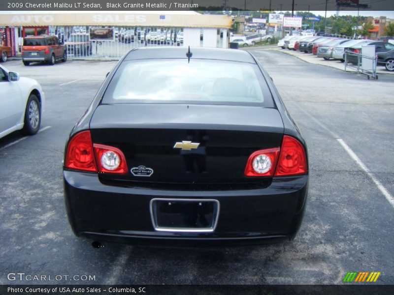 Black Granite Metallic / Titanium 2009 Chevrolet Malibu LT Sedan