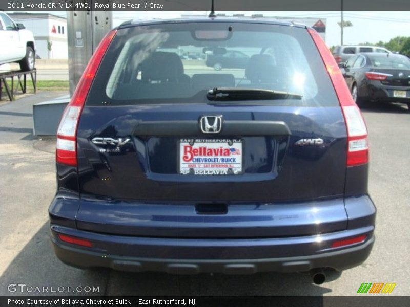 Royal Blue Pearl / Gray 2011 Honda CR-V LX 4WD