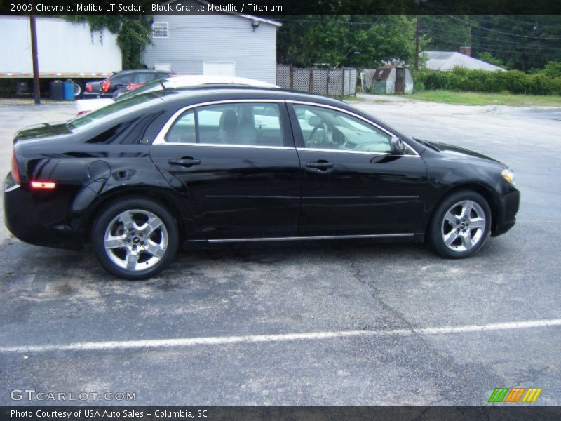 Black Granite Metallic / Titanium 2009 Chevrolet Malibu LT Sedan