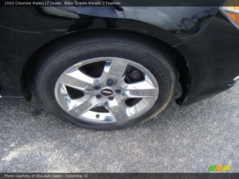 Black Granite Metallic / Titanium 2009 Chevrolet Malibu LT Sedan