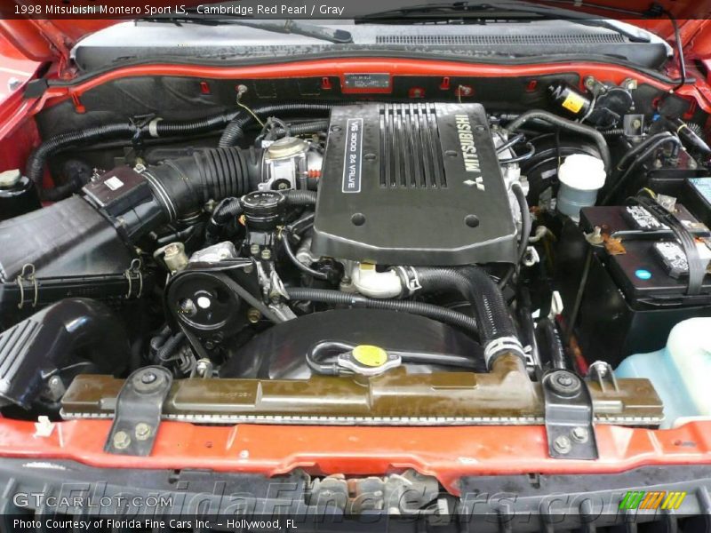 Cambridge Red Pearl / Gray 1998 Mitsubishi Montero Sport LS