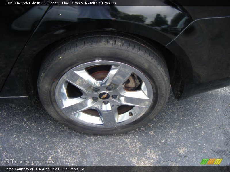 Black Granite Metallic / Titanium 2009 Chevrolet Malibu LT Sedan
