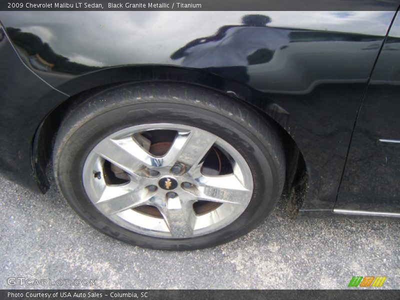 Black Granite Metallic / Titanium 2009 Chevrolet Malibu LT Sedan