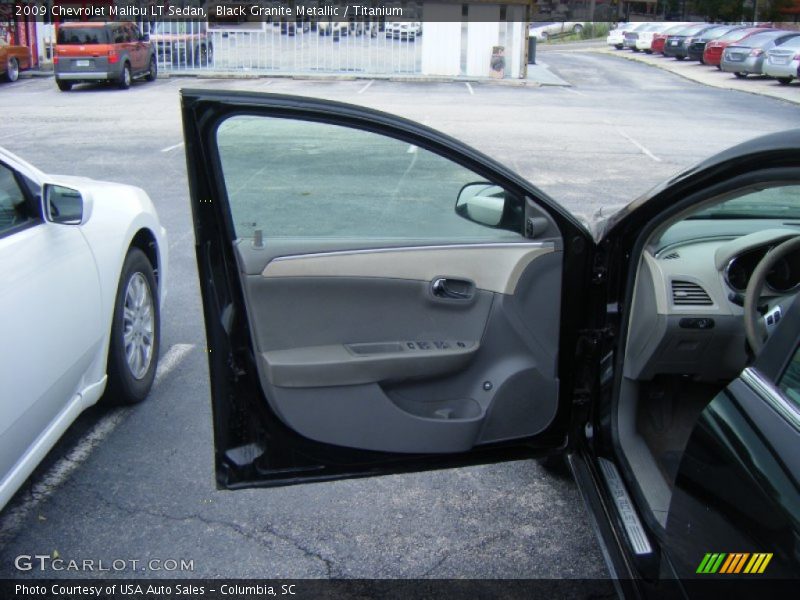 Black Granite Metallic / Titanium 2009 Chevrolet Malibu LT Sedan