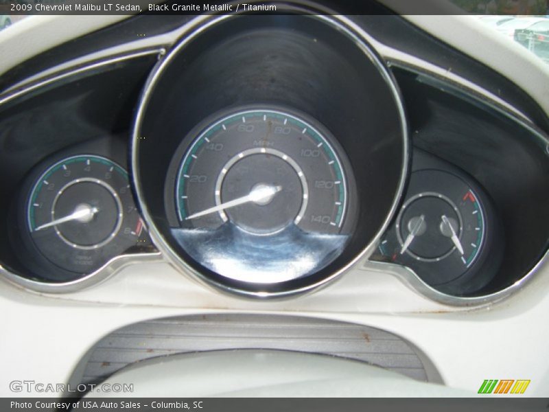 Black Granite Metallic / Titanium 2009 Chevrolet Malibu LT Sedan
