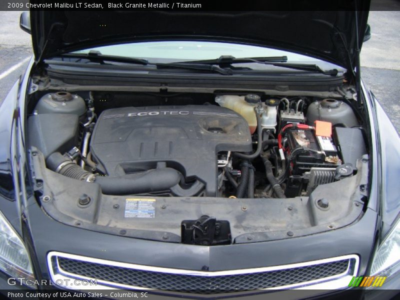 Black Granite Metallic / Titanium 2009 Chevrolet Malibu LT Sedan