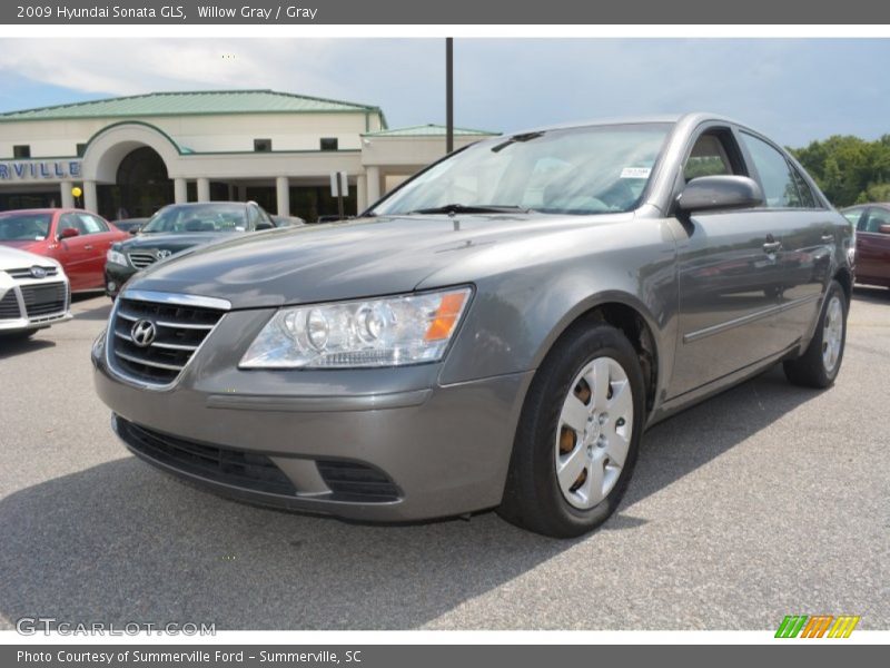 Willow Gray / Gray 2009 Hyundai Sonata GLS