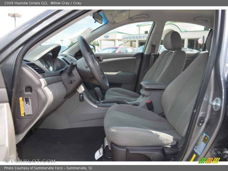 Willow Gray / Gray 2009 Hyundai Sonata GLS
