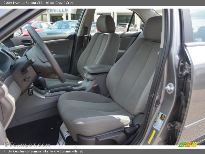 Willow Gray / Gray 2009 Hyundai Sonata GLS