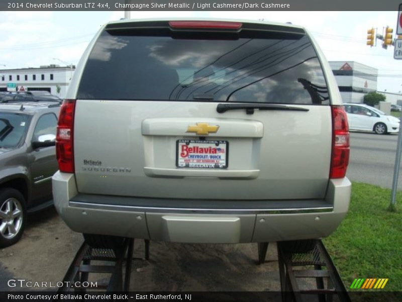 Champagne Silver Metallic / Light Cashmere/Dark Cashmere 2014 Chevrolet Suburban LTZ 4x4
