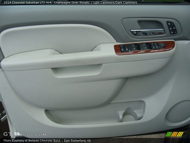 Champagne Silver Metallic / Light Cashmere/Dark Cashmere 2014 Chevrolet Suburban LTZ 4x4