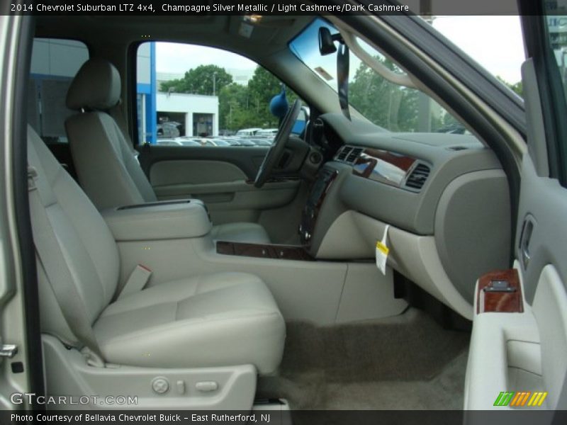 Champagne Silver Metallic / Light Cashmere/Dark Cashmere 2014 Chevrolet Suburban LTZ 4x4