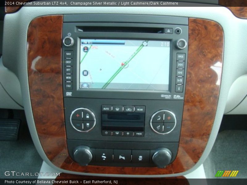 Champagne Silver Metallic / Light Cashmere/Dark Cashmere 2014 Chevrolet Suburban LTZ 4x4