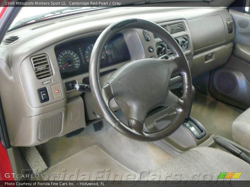 Cambridge Red Pearl / Gray 1998 Mitsubishi Montero Sport LS
