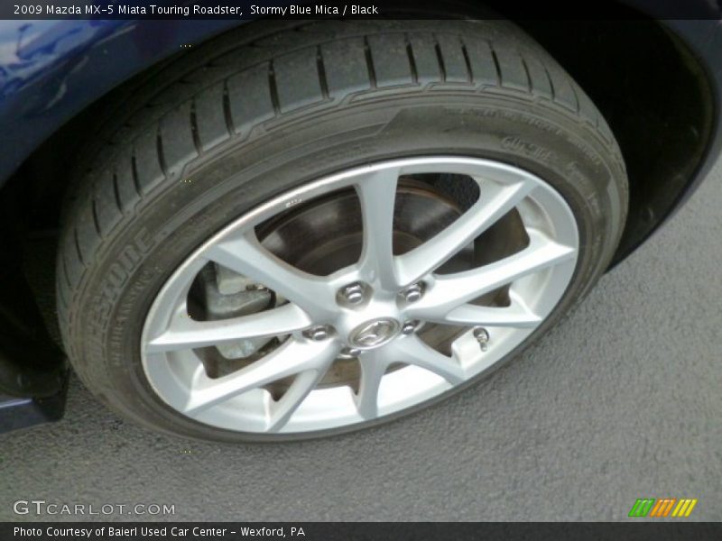 Stormy Blue Mica / Black 2009 Mazda MX-5 Miata Touring Roadster