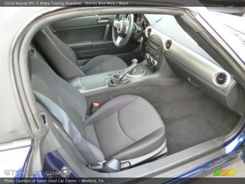 Stormy Blue Mica / Black 2009 Mazda MX-5 Miata Touring Roadster