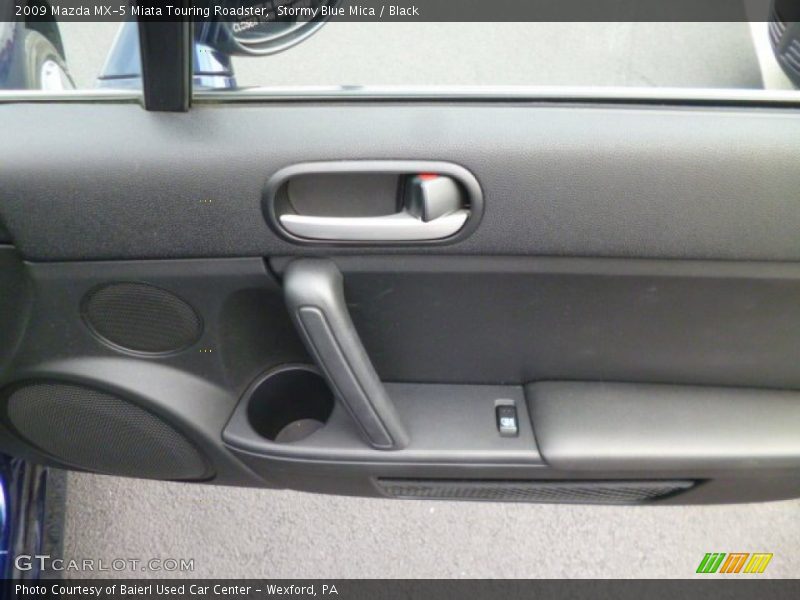 Stormy Blue Mica / Black 2009 Mazda MX-5 Miata Touring Roadster