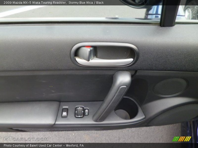 Stormy Blue Mica / Black 2009 Mazda MX-5 Miata Touring Roadster